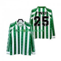 Real Betis Dresy Fotbal FINIDI 25 1996 1997 Retro Muž Domácí Dlouhý rukáv