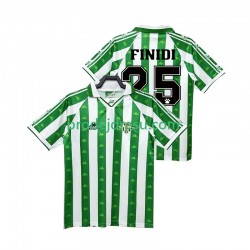 Real Betis Dresy Fotbal FINIDI 25 1996 1997 Retro Muž Domácí Krátký rukáv