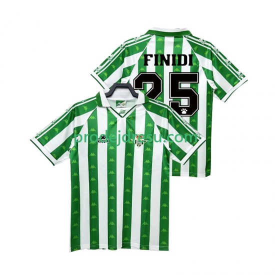 Real Betis Dresy Fotbal FINIDI 25 1996 1997 Retro Muž Domácí Krátký rukáv