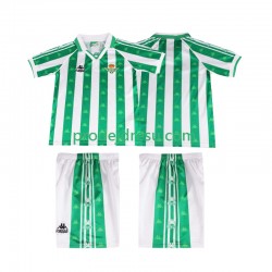 Real Betis Dresy Fotbal 1996 1997 Retro Dětský Domácí Krátký rukáv