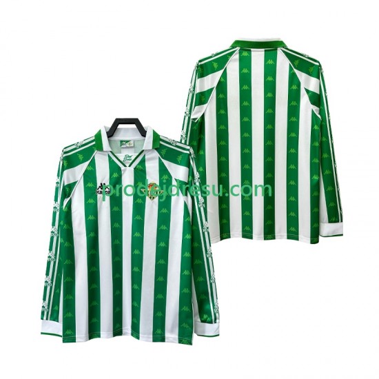 Real Betis Dresy Fotbal 1996 1997 Retro Muž Domácí Dlouhý rukáv