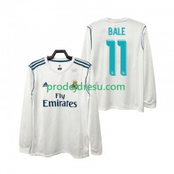 Real Madrid Dresy Fotbal BALE 11 2017 2018 Retro Muž Domácí Dlouhý rukáv