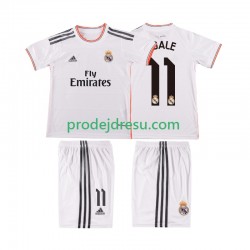 Real Madrid Dresy Fotbal BALE 11 2013 2014 Retro Dětský Domácí Krátký rukáv
