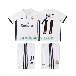 Real Madrid Dresy Fotbal BALE 11 2016 2017 Retro Dětský Domácí Krátký rukáv