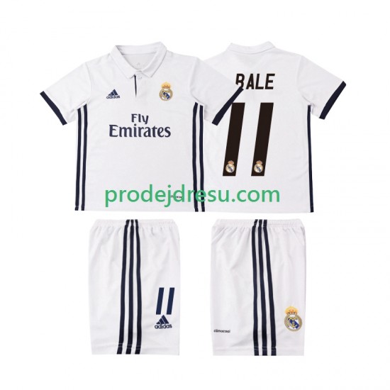 Real Madrid Dresy Fotbal BALE 11 2016 2017 Retro Dětský Domácí Krátký rukáv