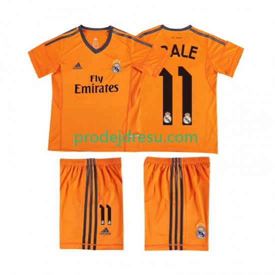 Real Madrid Dresy Fotbal BALE 11 2013 2014 Retro Dětský Alternativní Krátký rukáv
