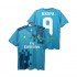 Real Madrid Dresy Fotbal BENZEMA 9 2017 2018 Retro Muž Alternativní Krátký rukáv
