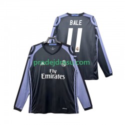 Real Madrid Dresy Fotbal Bale 11 2016 2017 Retro Muž Alternativní Dlouhý rukáv