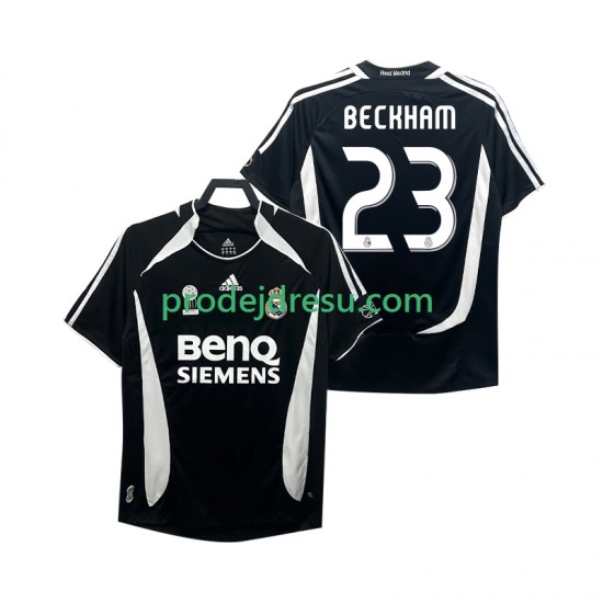 Real Madrid Dresy Fotbal Beckham 23 2007 Retro Muž Alternativní 2006 Krátký rukáv