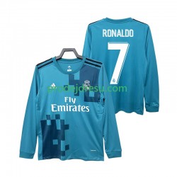 Real Madrid Dresy Fotbal CRISTIANO RONALDO 7 2017 2018 Retro Muž Alternativní Dlouhý rukáv