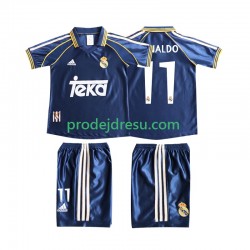 Real Madrid Dresy Fotbal Cristiano Ronaldo 11 Retro Dětský Alternativní 1998 1999 Krátký rukáv