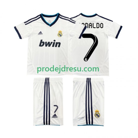 Real Madrid Dresy Fotbal Cristiano Ronaldo 7 2012 2013 Retro Dětský Domácí Krátký rukáv