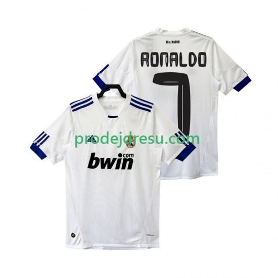 Real Madrid Dresy Fotbal Cristiano Ronaldo 7 Retro Muž Domácí 2011 2010 Krátký rukáv