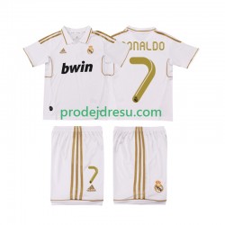 Real Madrid Dresy Fotbal Cristiano Ronaldo 7 2012 Retro Dětský Domácí 2011 Krátký rukáv