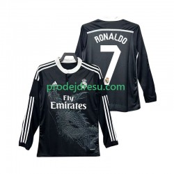 Real Madrid Dresy Fotbal Cristiano Ronaldo 7 2014 2015 Retro Muž Alternativní Dlouhý rukáv