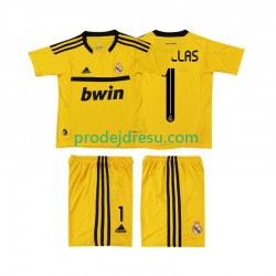 Real Madrid Dresy Fotbal CASILLAS 1 2012 Brankářské Retro Dětský Domácí 2011 Krátký rukáv