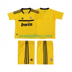Real Madrid Dresy Fotbal 2012 Brankářské Retro Dětský Domácí 2011 Krátký rukáv