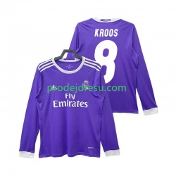 Real Madrid Dresy Fotbal KROOS 8 2016 2017 Retro Muž Venkovní Dlouhý rukáv