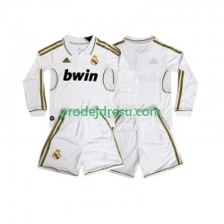 Real Madrid Dresy Fotbal 2012 Retro Dětský Domácí 2011 Dlouhý rukáv