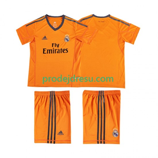 Real Madrid Dresy Fotbal 2013 2014 Retro Dětský Alternativní Krátký rukáv