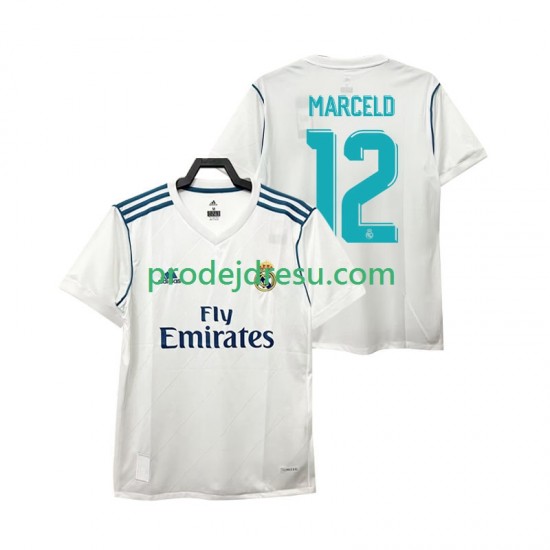 Real Madrid Dresy Fotbal MARCELD 12 2017 2018 Retro Muž Domácí Krátký rukáv