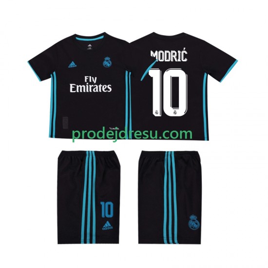 Real Madrid Dresy Fotbal Modrić 10 2017 2018 Retro Dětský Venkovní Krátký rukáv