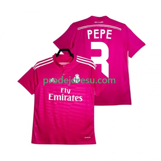Real Madrid Dresy Fotbal PEPE 3 2014 2015 Retro Muž Venkovní Krátký rukáv