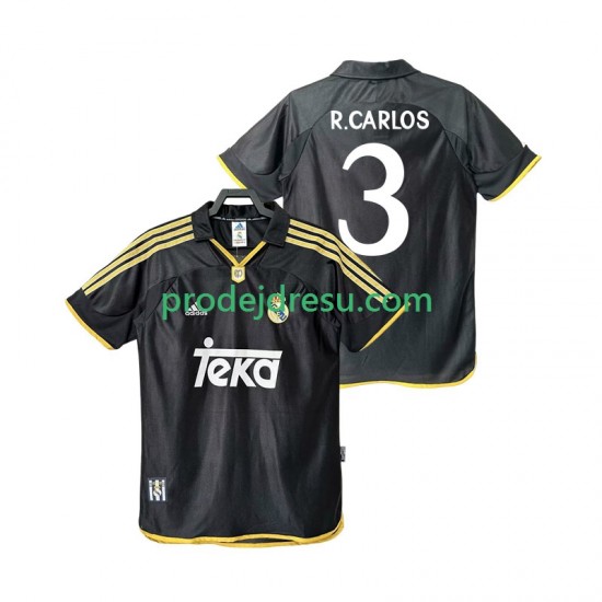 Real Madrid Dresy Fotbal R.CARLOS 3 2001 Retro Muž Venkovní 1999 Krátký rukáv