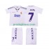 Real Madrid Dresy Fotbal RAUL 7 1996 Retro Dětský Domácí 1994 Krátký rukáv