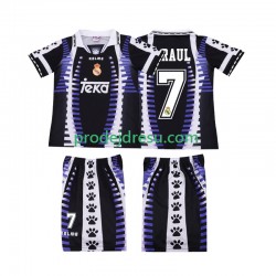 Real Madrid Dresy Fotbal RAUL 7 1997 Retro Dětský Alternativní 1998 Krátký rukáv