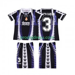 Real Madrid Dresy Fotbal ROBERTO CARLOS 3 1997 Retro Dětský Alternativní 1998 Krátký rukáv