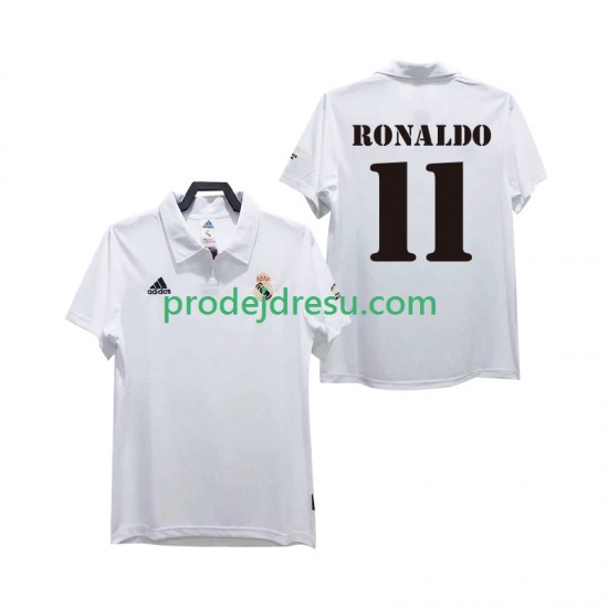 Real Madrid Dresy Fotbal RONALDO 11 2003 Retro Muž Domácí 2002 Krátký rukáv