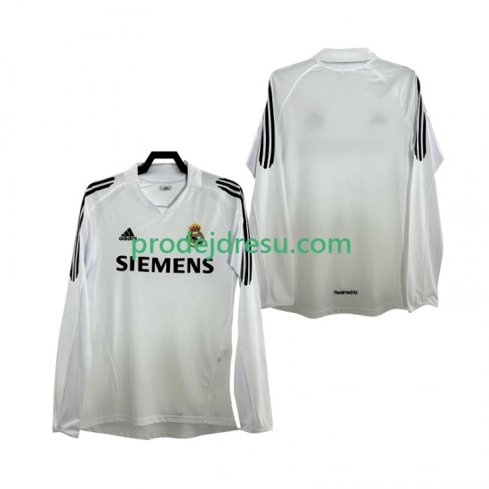 Real Madrid Dresy Fotbal 2005 Retro Muž Domácí 2006 Dlouhý rukáv