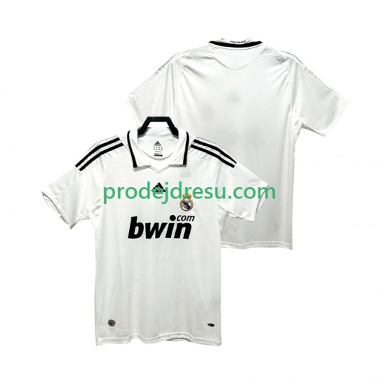 Real Madrid Dresy Fotbal 2009 Retro Muž Domácí 2008 Krátký rukáv