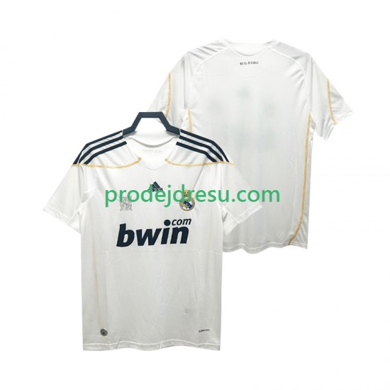 Real Madrid Dresy Fotbal 2009 Retro Muž Domácí 2010 Krátký rukáv