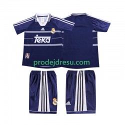 Real Madrid Dresy Fotbal Retro Dětský Venkovní 1998 1999 Krátký rukáv