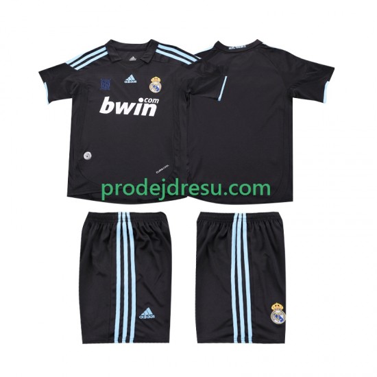 Real Madrid Dresy Fotbal 2009 Retro Dětský Venkovní 2010 Krátký rukáv