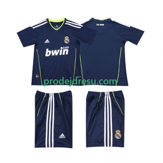 Real Madrid Dresy Fotbal Retro Dětský Venkovní 2011 2010 Krátký rukáv