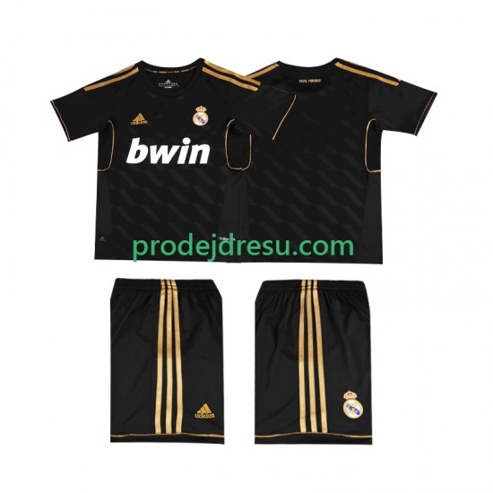 Real Madrid Dresy Fotbal 2012 Retro Dětský Venkovní 2011 Krátký rukáv