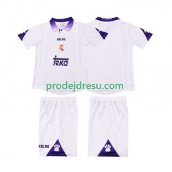 Real Madrid Dresy Fotbal 1997 Retro Dětský Domácí 1998 Krátký rukáv