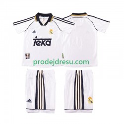 Real Madrid Dresy Fotbal 2000 Retro Dětský Domácí 1998 Krátký rukáv