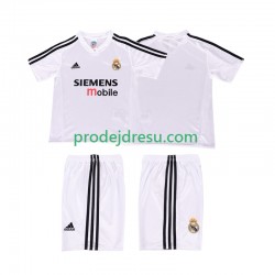 Real Madrid Dresy Fotbal 5 Retro Dětský Domácí 2004 2002 Krátký rukáv