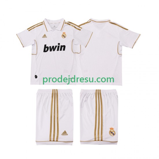 Real Madrid Dresy Fotbal 2012 Retro Dětský Domácí 2011 Krátký rukáv