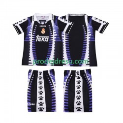 Real Madrid Dresy Fotbal 1997 Retro Dětský Alternativní 1998 Krátký rukáv