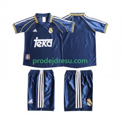 Real Madrid Dresy Fotbal Retro Dětský Alternativní 1998 1999 Krátký rukáv
