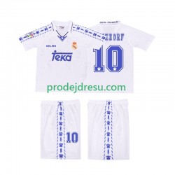 Real Madrid Dresy Fotbal SEEDORF 10 1996 1997 Retro Dětský Domácí Krátký rukáv
