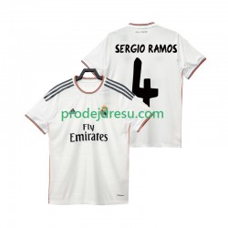 Real Madrid Dresy Fotbal SERGIO RAMOS 4 2013 2014 Retro Muž Domácí Krátký rukáv