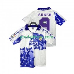 Real Madrid Dresy Fotbal SUKER 9 1996 1997 Retro Muž Alternativní Krátký rukáv