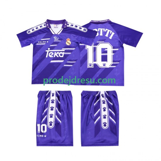 Real Madrid Dresy Fotbal TOTTI 10 1996 Retro Dětský Venkovní 1994 Krátký rukáv