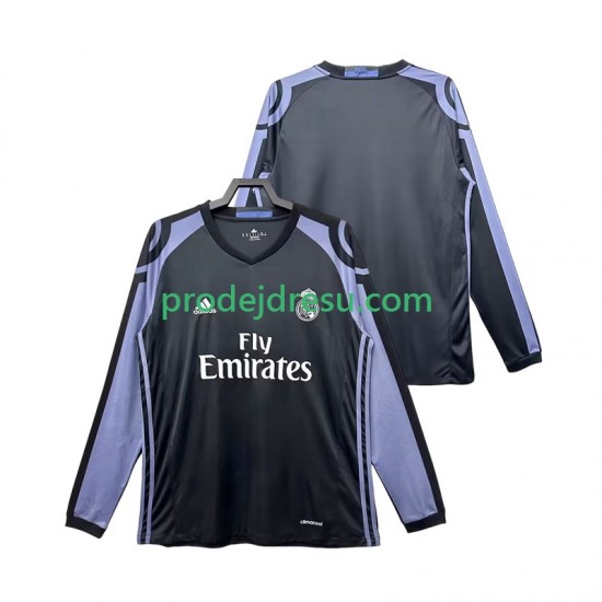 Real Madrid Dresy Fotbal 2016 2017 Retro Muž Alternativní Dlouhý rukáv